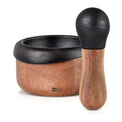 Adhoc Grillen|Pilzküche|Mörser Crush 2-tlg. Akazie