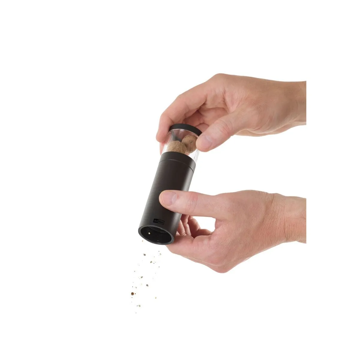 Adhoc Kräuter & Gewürze|Messer & Co. Entdecken|Muskatmühle 12 cm Muskatino schwarz