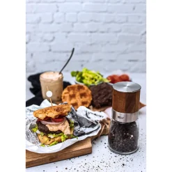 Adhoc Messer & Co. Entdecken|Kräuter & Gewürze|Pfeffer- oder Salzmühle 13,5 cm Akasia