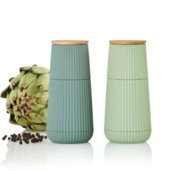 Pfeffer- und Salzmühle 2-tlg. Scape dark green/light green<Adhoc Hot
