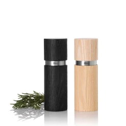 Adhoc Messer & Co. Entdecken|Kräuter & Gewürze|Pfeffer- und Salzmühle-Set 2-tlg. Textura Esche