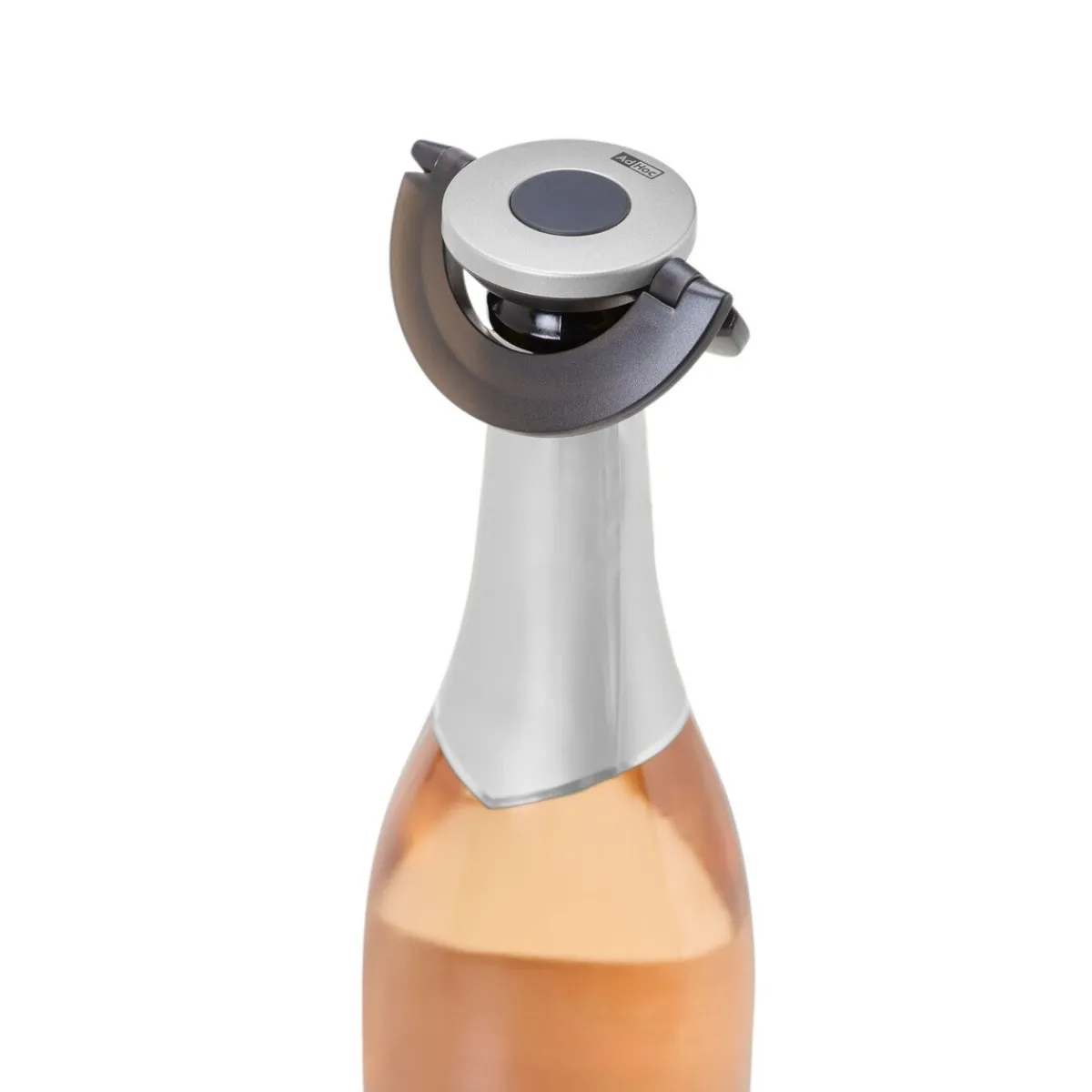 Adhoc Vatertag|Weihnachten|Sekt-/Champagnerverschluss 8 cm Gusto black & silver