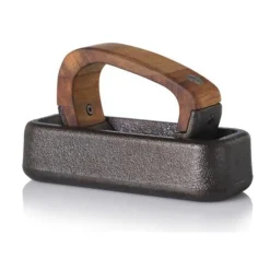 Wiegemörser Rocca Gusseisen/Akazie 17x10,7x7,2cm<Adhoc Discount