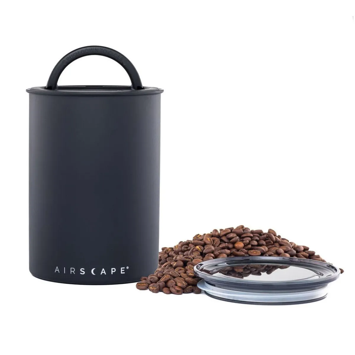 Kaffeedose 500 g 18 cm schwarz<Airscape