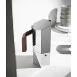 Alessi Espressokocher|Espressokocher 3 Tassen Menhir edelstahl