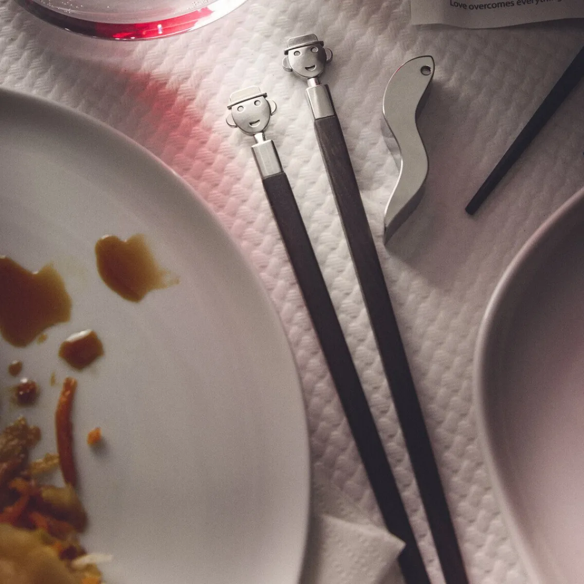 Alessi Kochwelt Entdecken|Thailändische Küche|Essstäbchen Alessandro Stick 3-tlg. Ebenholz