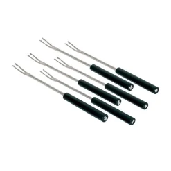 Alessi Kochwelt Entdecken|Fonduegabeln 6er-Set Mami schwarz