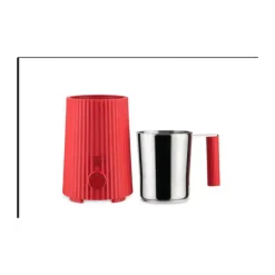Milchaufschäumer Plisse rot<Alessi Best