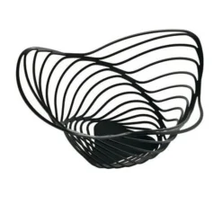 Alessi Schalen|Obstschale Ø 26cm schwarz Trinity