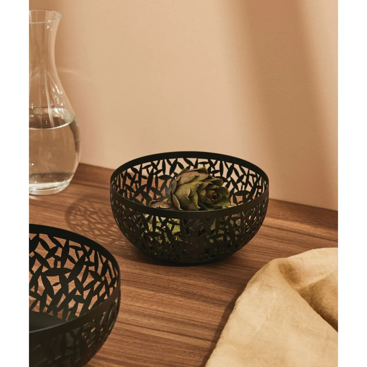 Obstschale 21 cm schwarz Cactus<Alessi Clearance