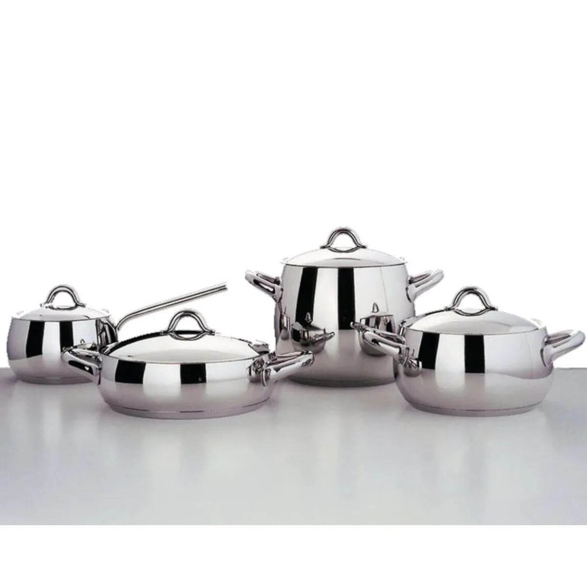 Alessi Italienische Genüsse|Topf-Set 7-tlg. Mami edelstahl