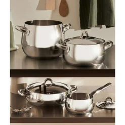 Alessi Italienische Genüsse|Topf-Set 7-tlg. Mami edelstahl