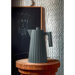 Alessi Wasserkocher|Wasserkocher 1,7 l 2400 W Plissé grau