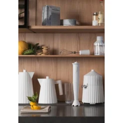 Alessi Kochwelt Entdecken|Wasserkocher|Wasserkocher 1,7 l 2400 W Plissé weiss