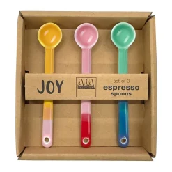 ASA Kaffee- Und Teelöffel|Kaffee- Und Teelöffel|Löffel 3er-Set 10 cm Joy Smoothie Colors