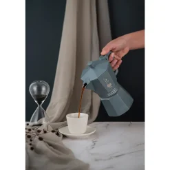 Bialetti Espressokocher|Espressokocher 6 Tassen Moka Express Exclusive Induction Grey