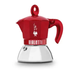 Espressokocher 2 Tassen Moka Exclusive Induction Red<Bialetti New
