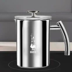 Bialetti Milchaufschäumer|Milchaufschäumer 6 Tassen Cappuccinatore silber