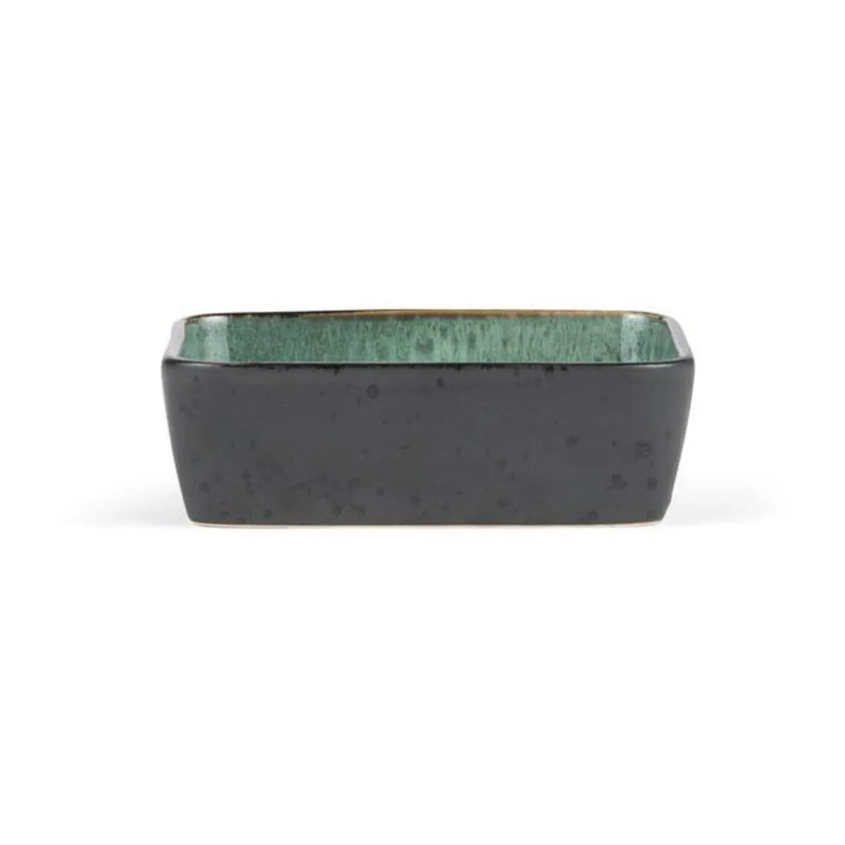 Auflaufform 19x14 cm schwarz/grün<Bitz Discount