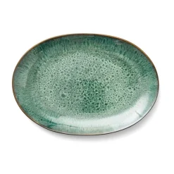 Bitz Sommertafel|Platte oval 36x25cm grün