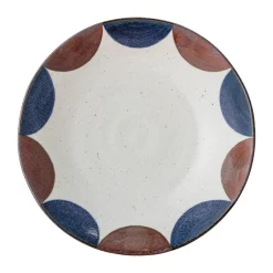 Bloomingville Suppenteller|Teller tief Camellia 22 cm Creative Collection blau