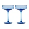 Byon Champagnergläser|Champagner-Schale 2er-Set Opacity blau