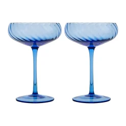 Byon Champagnergläser|Champagner-Schale 2er-Set Opacity blau