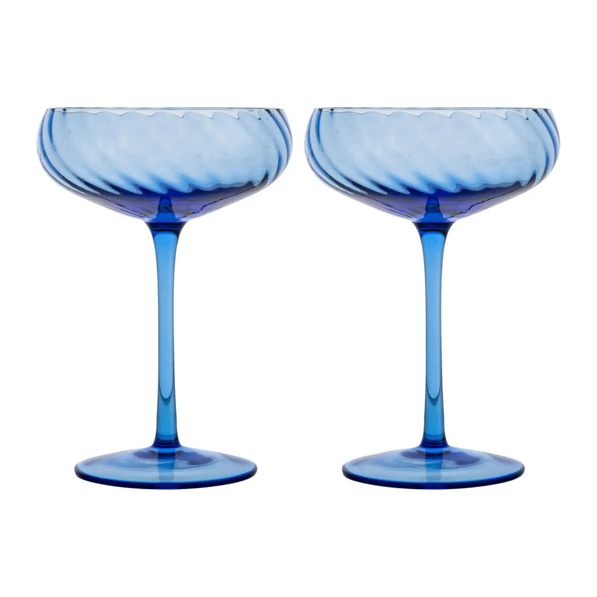 Byon Champagnergläser|Champagner-Schale 2er-Set Opacity blau