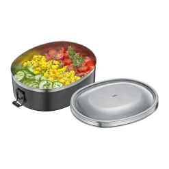 Cilio Brotdosen|Lunchbox 18x14 cm Monte schwarz