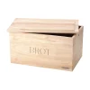 Brotkasten m. Deckel Holz 34,5x23x19cm<Continenta Hot