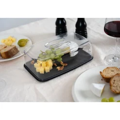 Continenta Servierplatten|Käseglocke 26x17x9 cm Duracore klar