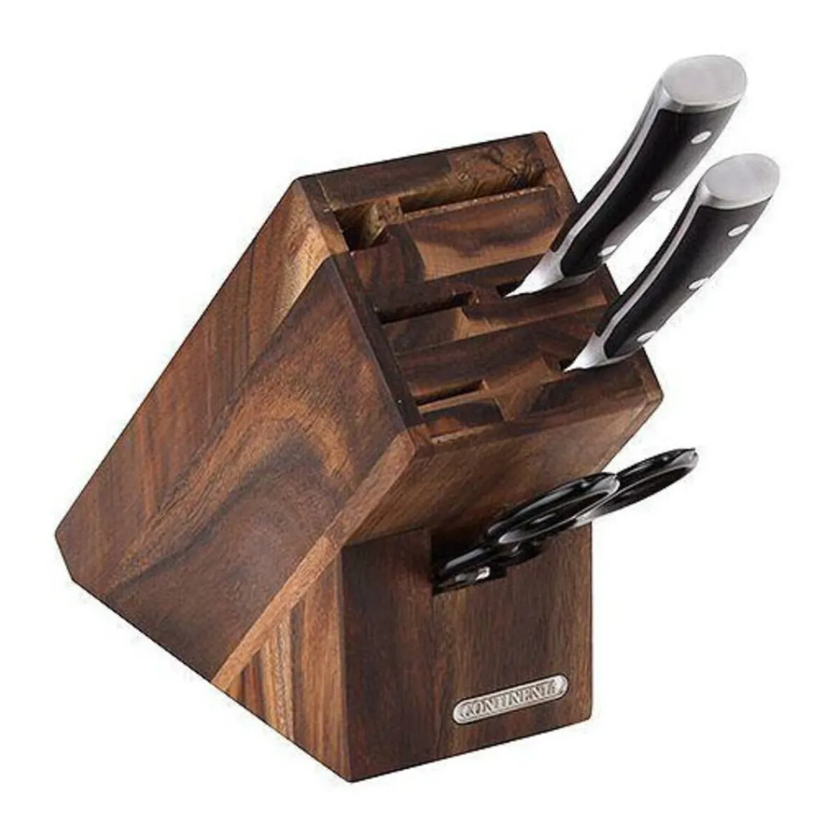 Continenta Messer & Co. Entdecken|Messerblöcke|Messerblock mit 6 Schlitzen Akazie geölt 22x9,5x2cm