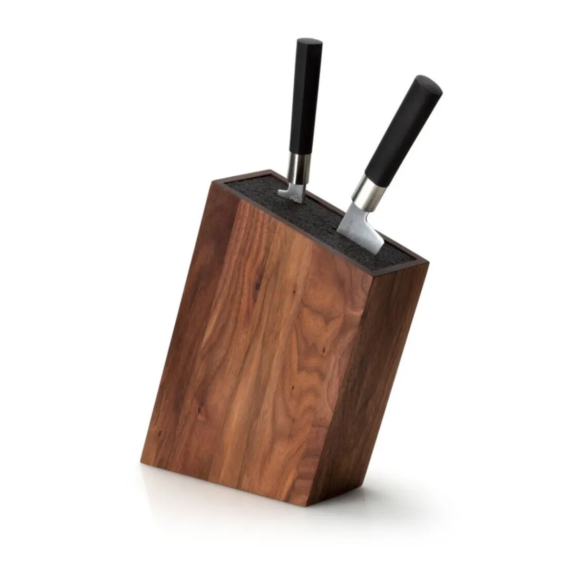 Continenta Pilzküche|Messerblock m. flex. Einsatz Walnuss 28,5x8x19cm