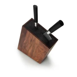 Continenta Messerblöcke|Messerblock m. flex. Einsatz Walnuss 28,5x8x19cm