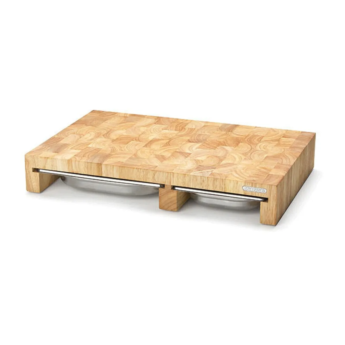 Continenta Fermentieren|Schneidebretter Aus Holz|Multifunktionsbrett 50x33x8 cm Gummibaum-Stirnholz