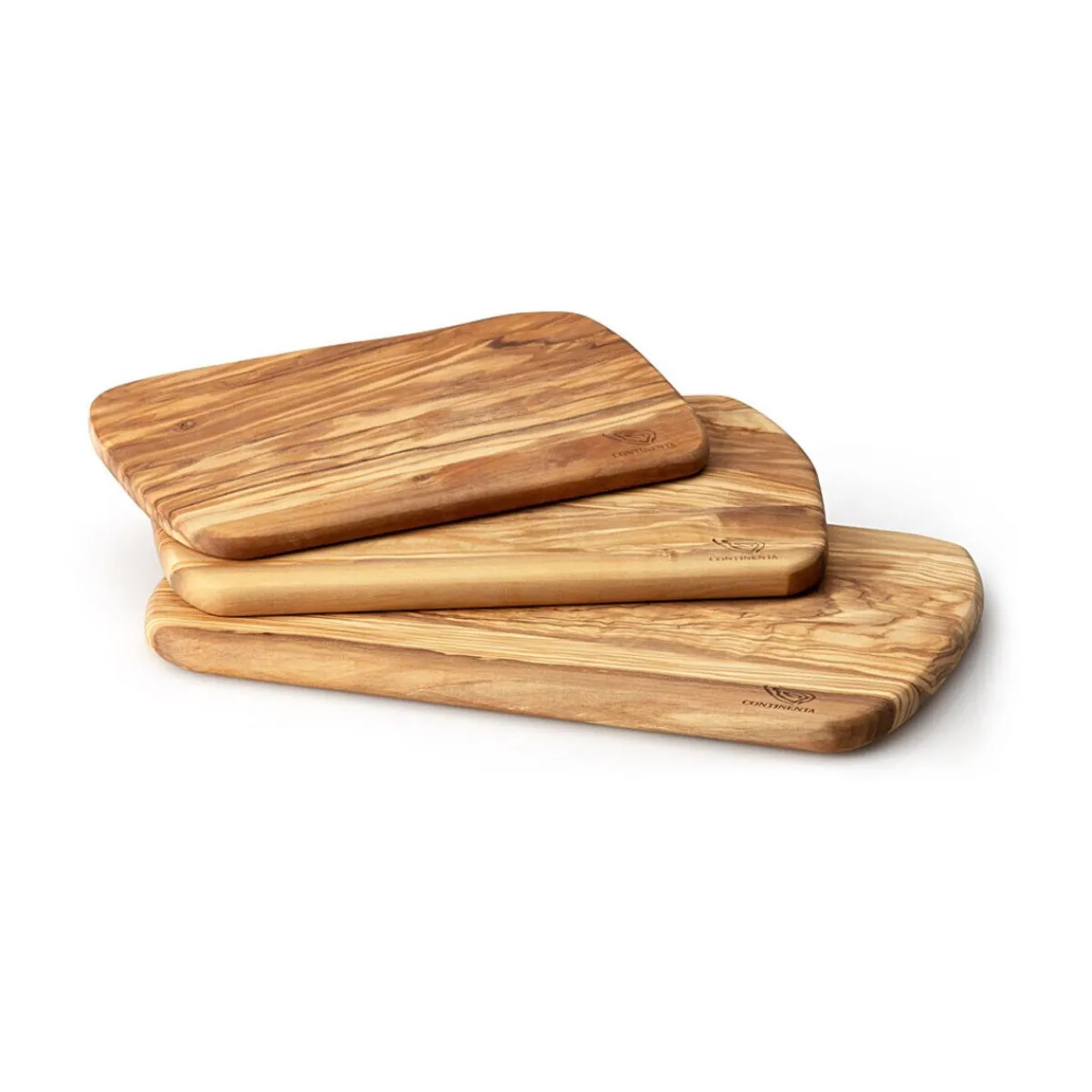 Continenta Frühstücksbretter|Messer & Co. Entdecken|Schneidbrett Olivenholz 25x15x1,2cm