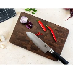 Continenta Messer & Co. Entdecken|Schneidebretter Aus Holz|Schneidebrett 33x22x3 cm Walnuss Stirnholz