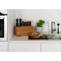 Continenta Brotbacken|Schneidebrett 39x24x1 cm Duracore schwarz