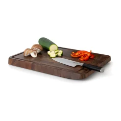 Tranchierbrett 46x33x4 cm Walnuss Stirnholz<Continenta Sale