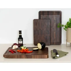 Continenta Messer & Co. Entdecken|Tranchierbretter|Tranchierbrett 42x29x4 cm Walnuss Stirnholz