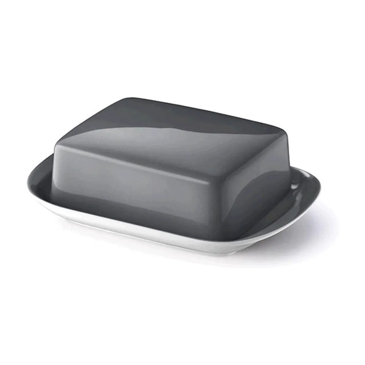 Butterdose 2-tlg. Solid Color Anthrazit<Dibbern Clearance
