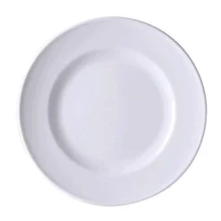 Teller flach 26 cm Fahne Solid Color weiss<Dibbern Online