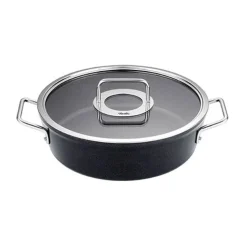 Fissler Winterküche|Bratentopf mit Glasdeckel 28 cm Adamant schwarz