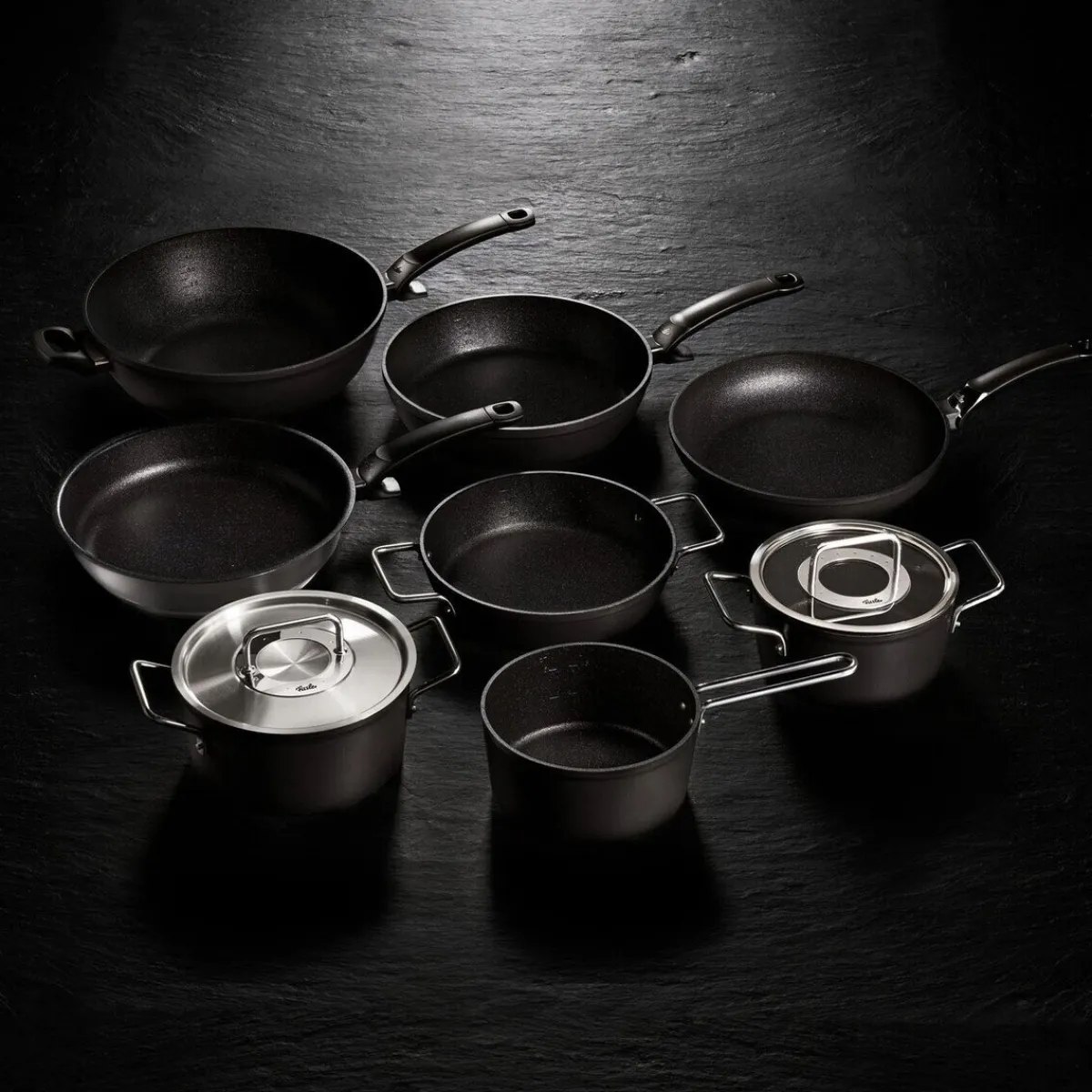 Fissler Winterküche|Bratentopf mit Glasdeckel 28 cm Adamant schwarz