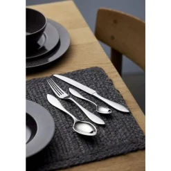 Gense Besteck Set 4 Personen|Besteck-Set 16-tlg. Indra Edelstahl poliert