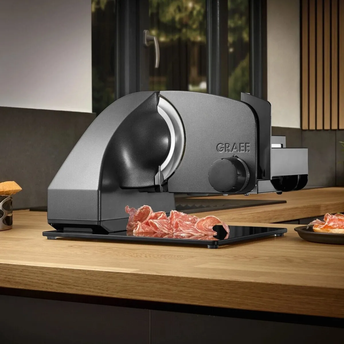 Graef Neuheiten|Allesschneider Master M95F 41x31x27 cm 170 W eisenglimmergrau