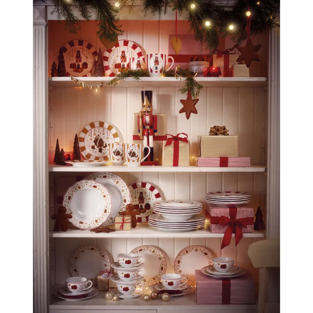 Hutschenreuther Geschirrsets 2 Personen|Weihnachten|Geschirr-Set 4-tlg. Christmas Love Red