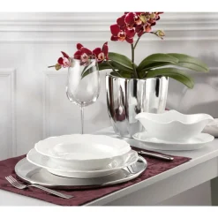 Suppenteller 23 cm Fahne Maria Theresia Weiss<Hutschenreuther