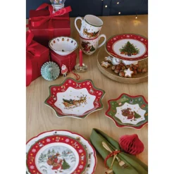 Teller-Set 18-tlg. Happy Wintertime Red<Hutschenreuther Clearance