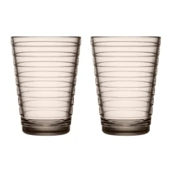 Trinkglas 2er-Set 0,33 l Aino Aalto Leinen<Iittala